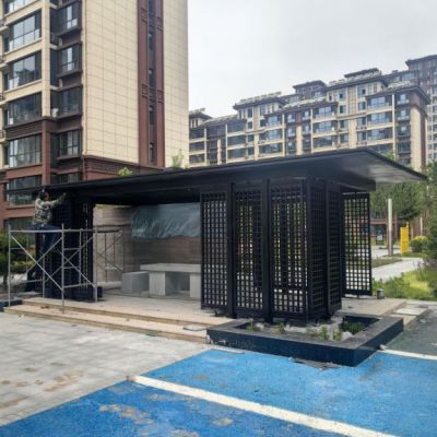 钢结构廊架凉亭雕塑 不锈钢雕塑厂家