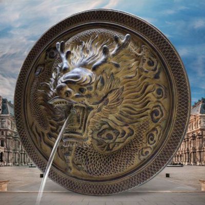 仿铜龙雕塑动物不锈钢雕塑