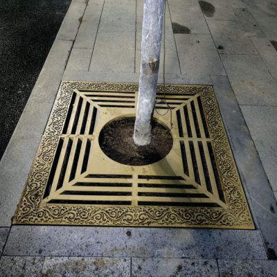 不锈钢树池篦子雕塑