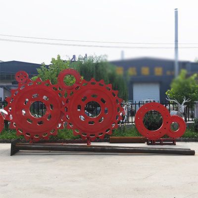 齿轮不锈钢雕塑