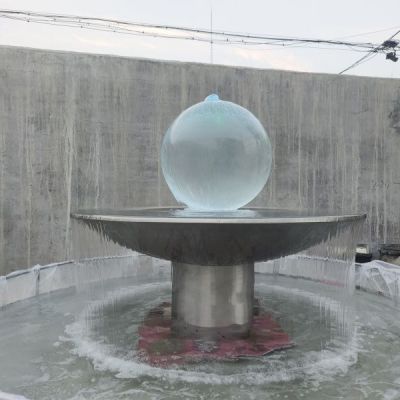 不锈钢风水球水景喷泉雕塑