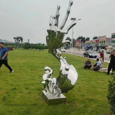 不锈钢艺术浪花 雕塑