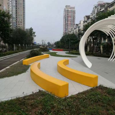 树池坐凳公园不锈钢景观雕塑
