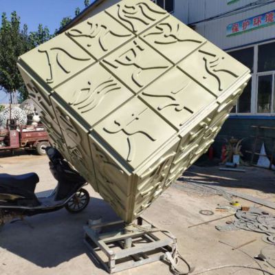 正方体雕塑 不锈钢景观雕塑厂家