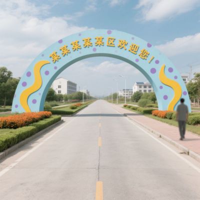 城市地标拱门 不锈钢景观雕塑厂家