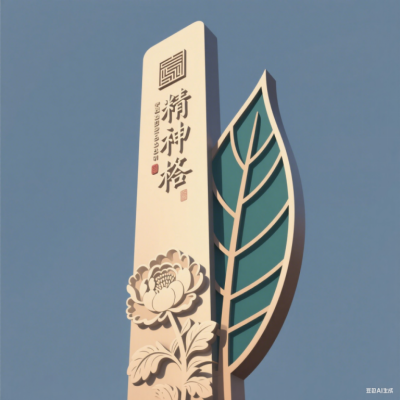 不锈钢花朵精神堡垒雕塑