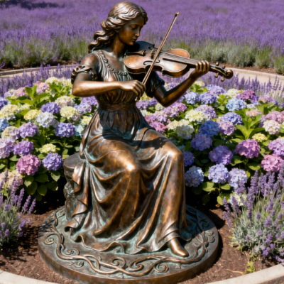 铸铜人物雕塑 小提琴人物铜雕